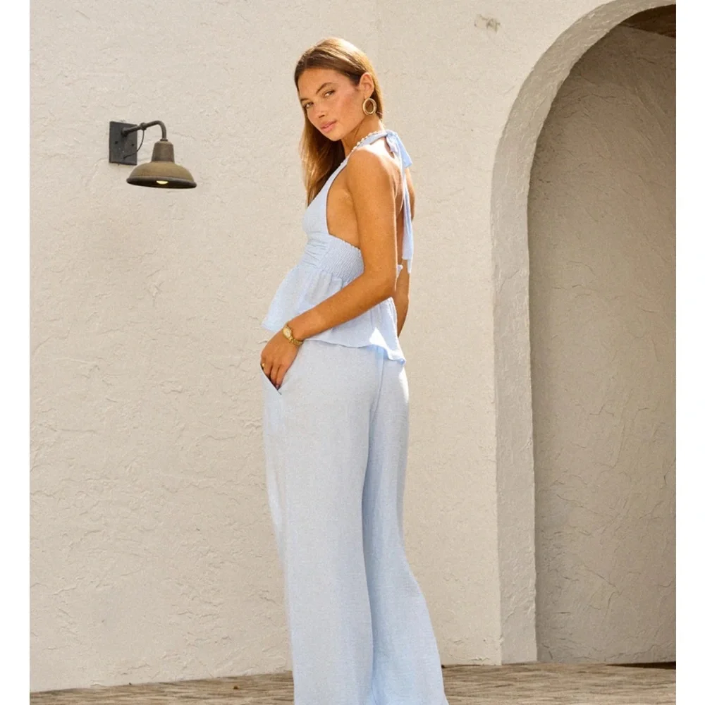 Light Blue Augusta Pant - New With Tags! - Picture 3 of 3